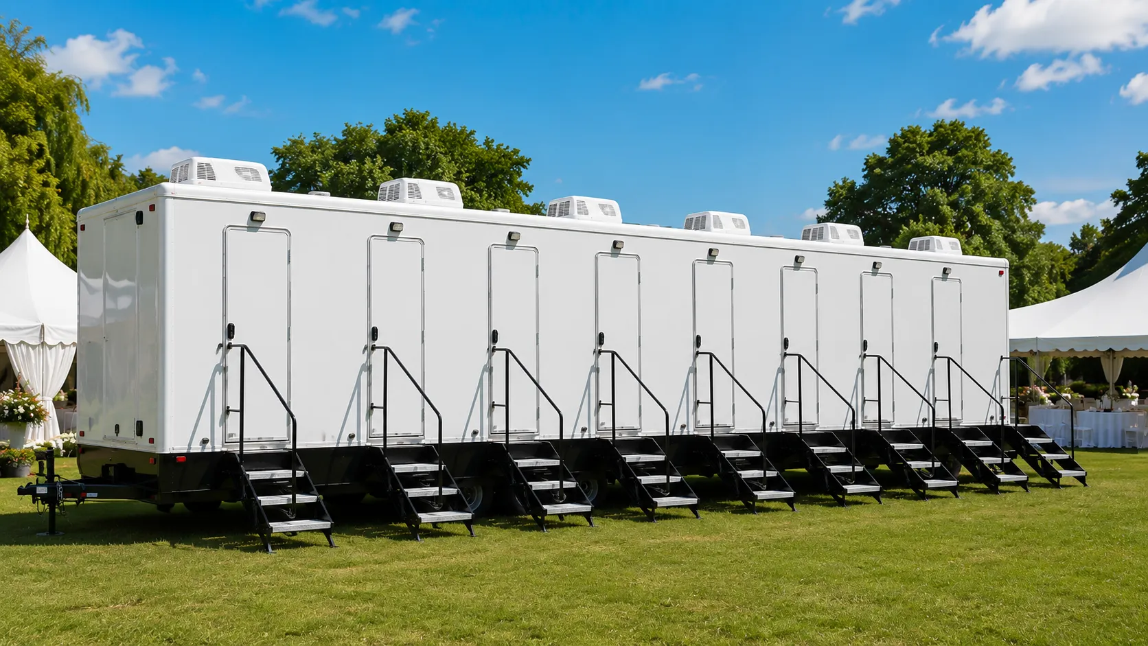 8 Stall Restroom Trailer in Fullerton, CA
