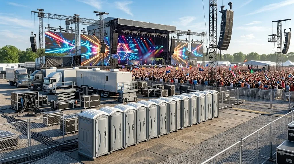 Concert Restroom Rental in Fullerton, CA